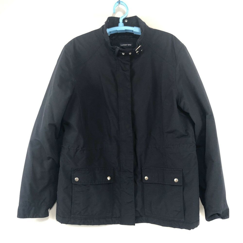 LANDS END Rain Jacket Waterproof Sz S